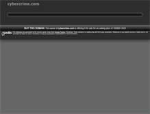 Tablet Screenshot of cybercrime.com